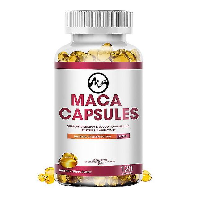 Born Pretty Minch Maca Capsules 500mg With Ashwagandha Anti-fatigue Support Blood Flow Enhance Energy Gelatinized Stamina For Men And Women 120 cap... on Productcaster.