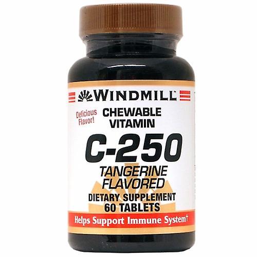 Windmill Health Viatmn C Chewable, 250 mg, Tangerine Flavored 60 Tabs (Pack of 2) on Productcaster.