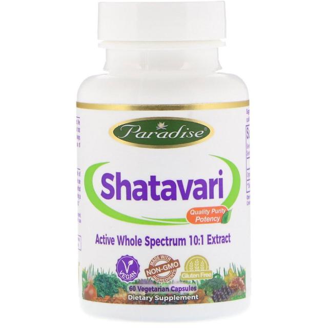 Paradise Herbs, Shatavari, 60 Vegetable Capsules on Productcaster.