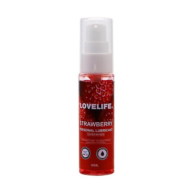 30ml di lubrificante vaginale anale commestibile aromatizzato al limone alla fragola Lubrificante liscio all'olio *Fragola on Productcaster.