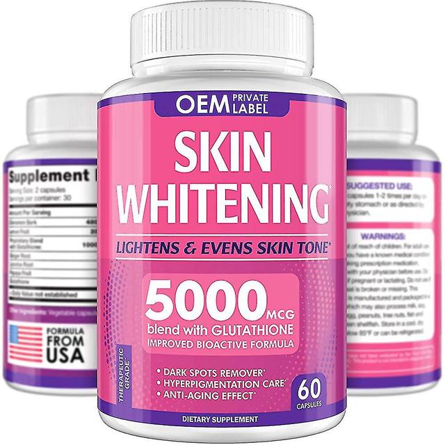 Glutathione Whitening Capsules, Skin Brightening, Skin Beauty Pills 2000mg 1pcs on Productcaster.