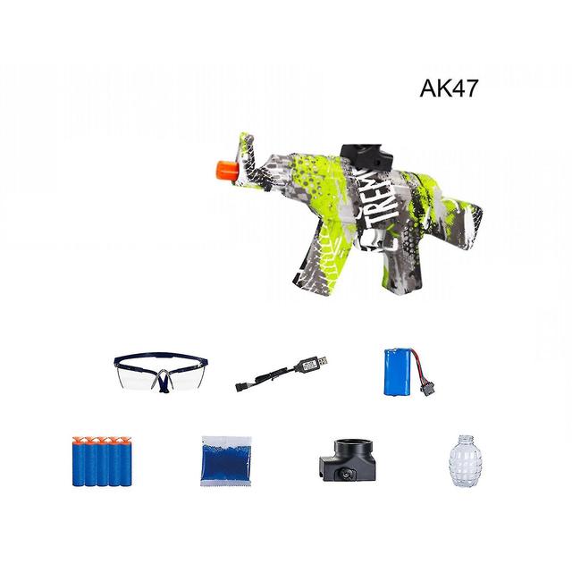 Sunset Electric Gel Blaster Gun Toy, Gel Blaster Gun, Gel Ball Toy With 5000 Water Bal Green AK47 on Productcaster.