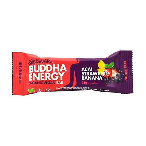 Iswari Organic and vegan buddha energy bar with açai, strawberry and banana 1 bar of 35g on Productcaster.