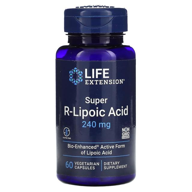 Life Extension, Super R-Lipoic Acid, 240 mg, 60 Vegetarian Capsules on Productcaster.