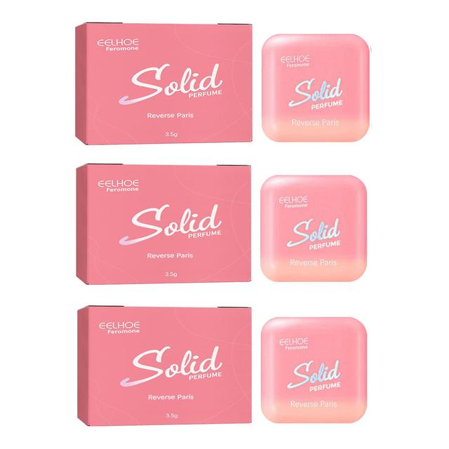 Pheromone Solid Balm Natural Light Fragrance Long-lasting Fragrance Portable Smear Body Skin Balm Reverse paris 2PCS on Productcaster.