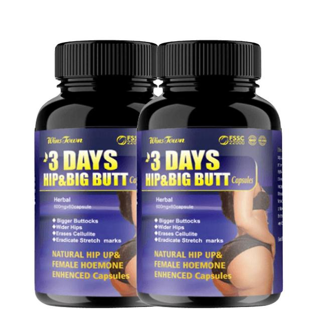 1 Bottle Of Butt Enhancement Capsules | 3-day Butt And Big Butt Enhancement Capsules For Buttocks Growth Lifting And Firming Supplement 2PCS on Productcaster.