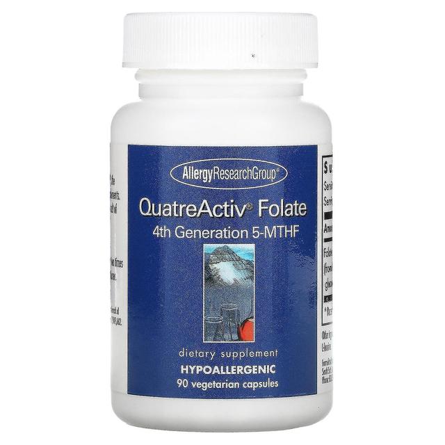 Allergy Research Group, Quatreactiv Folate, 4th Generation 5-mthf, 90 Vegetarian Capsules on Productcaster.