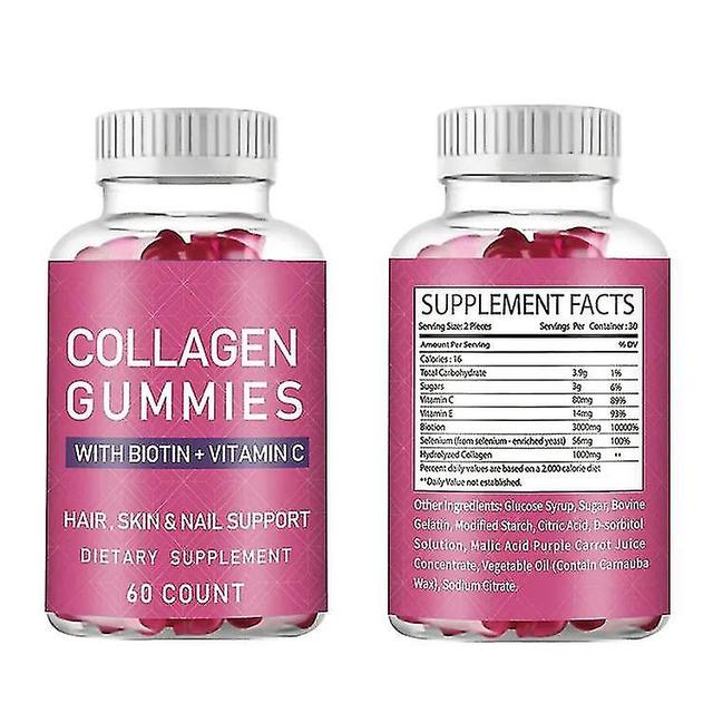 Collagen Gummy Nourishes Hair Improves Skin Enhances Nail Immunity 2pcs on Productcaster.