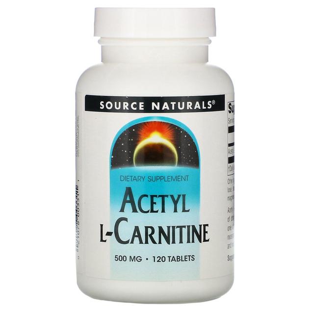 Source Naturals, Acetyl L-Carnitine, 500 mg, 120 Tablets on Productcaster.