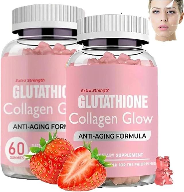 Wtowin Glutathione Collagen Gummies 60pcs, Skin Glowing Glutathione Collagen Supplement for Dark Spot Removal, Anti-Ageing Skin Care 2 Bottle - 120... on Productcaster.