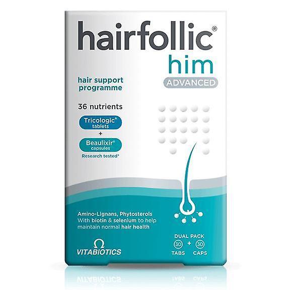 Vitabiotics VITABIÓTICOS HAIRFOLLIC MAN ADVANCED 30 CÁPSULAS / 30 COMPRIMIDOS on Productcaster.