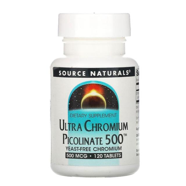 Source Naturals, Ultra Chromium Picolinate 500, 500 mcg, 120 Tablets on Productcaster.