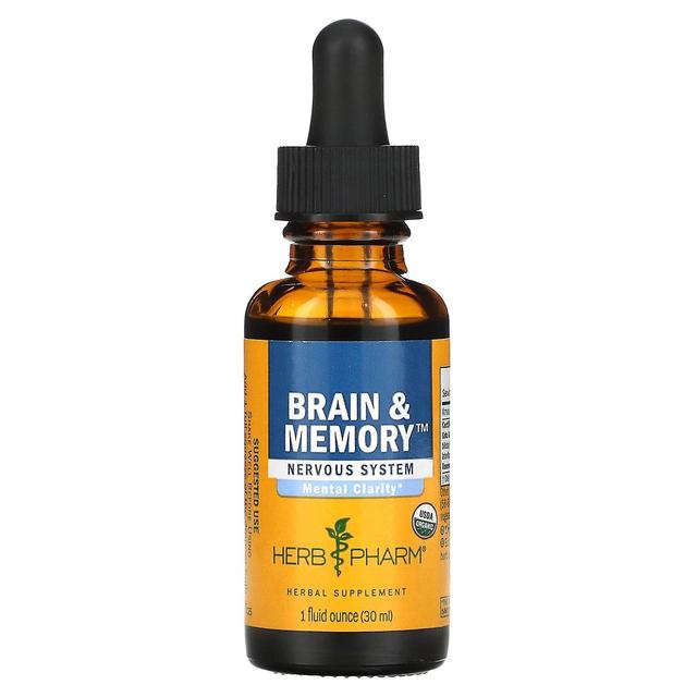 Herb Pharm, Brain & Memory, Nervous System, 1 fl oz (30 ml) on Productcaster.