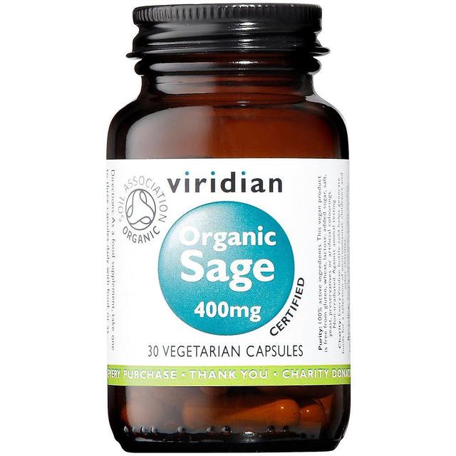 Viridian organic sage 400mg 30's on Productcaster.