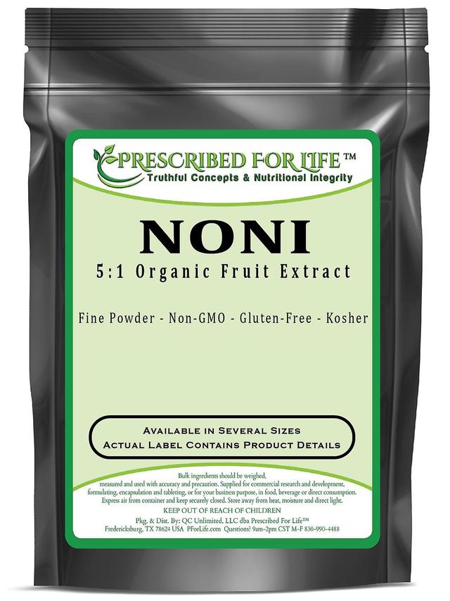 Prescribed For Life Noni - 5:1 Extrato de pó de fruta orgânica natural 5 kg (11 lb) on Productcaster.