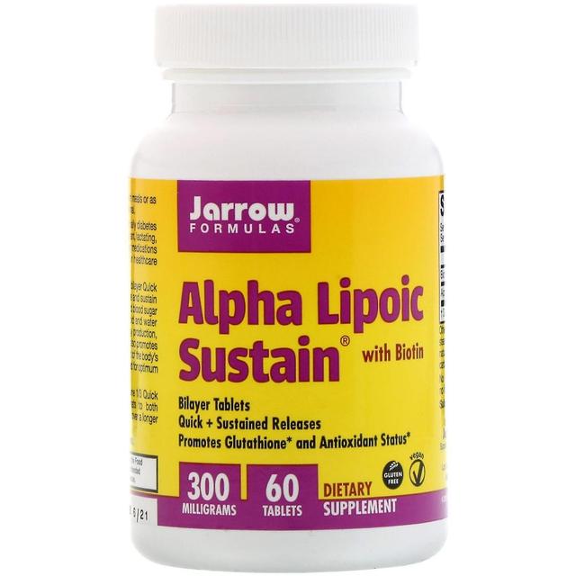 Jarrow Formulas, Alpha Lipoic Sustain mit Biotin, 300 mg, 60 Tabletten on Productcaster.