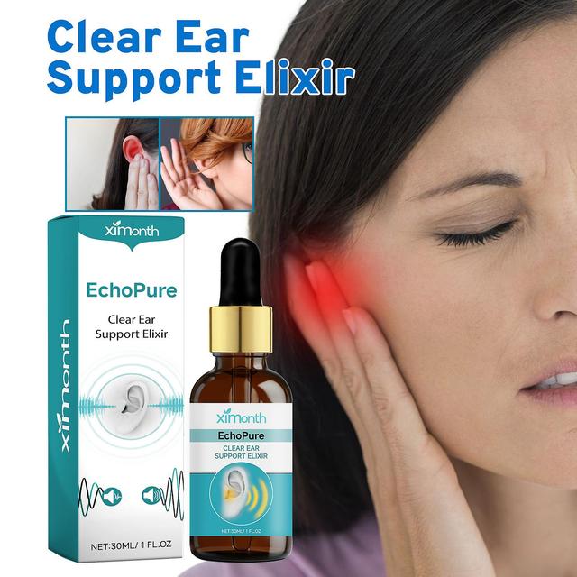 Haobuy EchoPure Organic Ear Support Elixir, Clear Ear Support Elixir, Hearing Support Supplement Drops For Tinnitus Relief Promotes Auditory Clarit... on Productcaster.