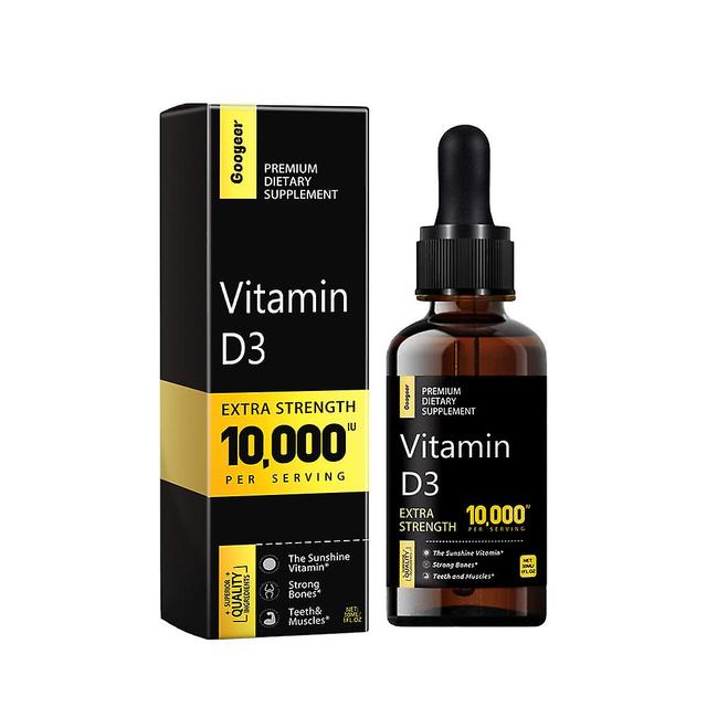 Vitamin D3 Liquid Drops 10000 IU-Helps Support Strong Bones & Healthy Heart, Mood & Immune Symptom Function Vitamin D3 on Productcaster.