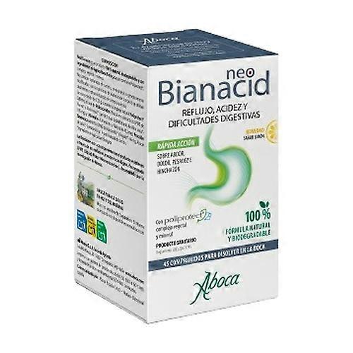 Aboca Neobianacid (acidity, reflux, digestive difficulties) 45 tablets (Lemon) on Productcaster.