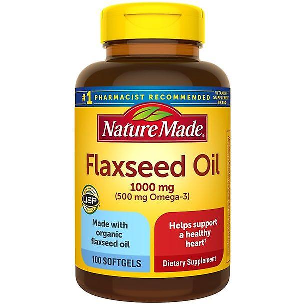 Nature made flaxseed oil 1000 mg softgels, 100 count on Productcaster.