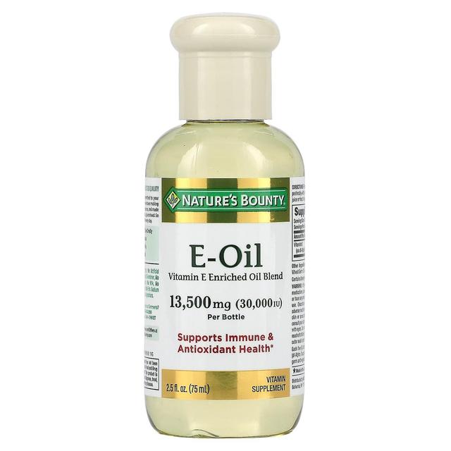 Natures Bounty Nature's Bounty, Vitamin E-Oil, 13,500 mg (30,000 IU), 2.5 fl oz (75 ml) on Productcaster.