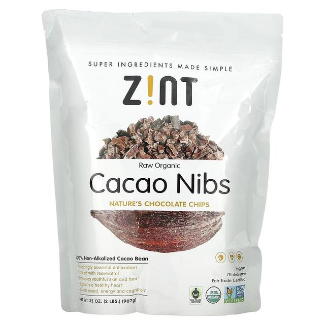 ZINT, Granos de cacao orgánico crudo, 32 oz (907 g) on Productcaster.