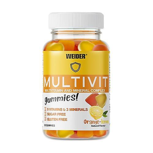 Weider Multivit Up vitamins and minerals 80 Jelly beans (Orange - Lemon) on Productcaster.