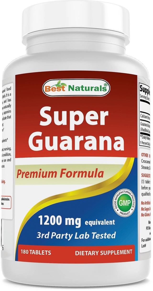 Best naturals super guarana 1200 mg 180 tablets on Productcaster.