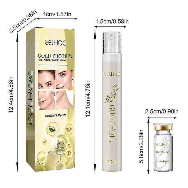 Skwtlv Protein Thread Lifting Set Golden Soluble Protein Thread Essence Reducing Fine Lines Combination Absorbable Collagen Thread on Productcaster.