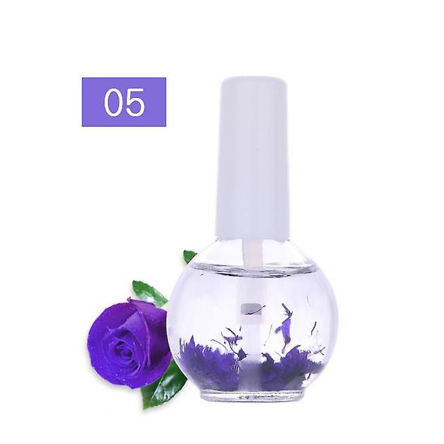 Voedzame olie voor nagels, 1 fles van 15 ml, verzachtend oplossen met gedroogde bloemen Z5 on Productcaster.