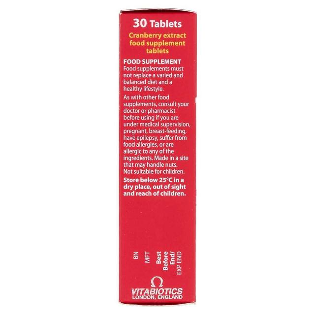 Vitabiotics Ultra Cranberry 750mg - 30 Tablets on Productcaster.