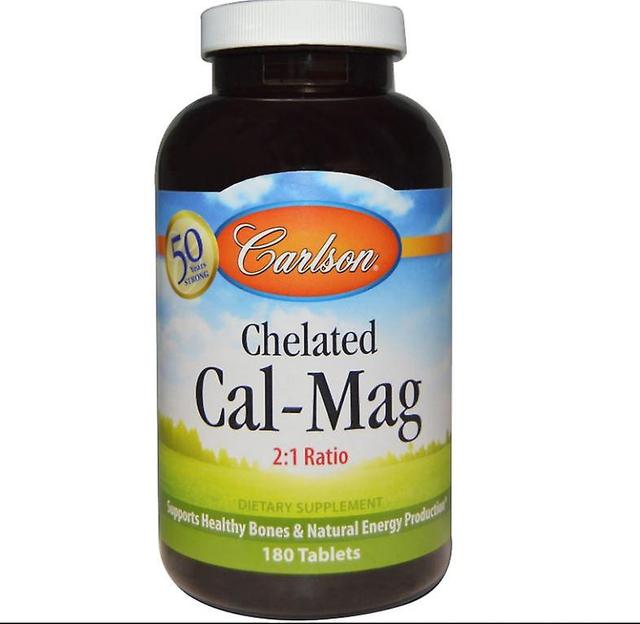 Cal-Mag em chelaatvorm (180 tabletten) - Carlson Labs on Productcaster.