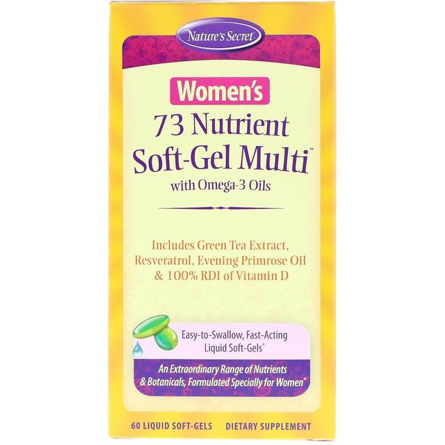 Nature's Secret, Women's 73 Nutrient Soft-Gel Multi with Omega-3 Oils, 60 Liquid on Productcaster.