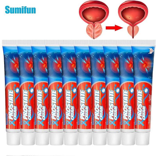 Qian 10Pcs Sumifun Prostate Treat Cream Male Prostatitis Urethritis Ointment Urological Kidney Function Strengthen Care Paste 10Pcs without box on Productcaster.