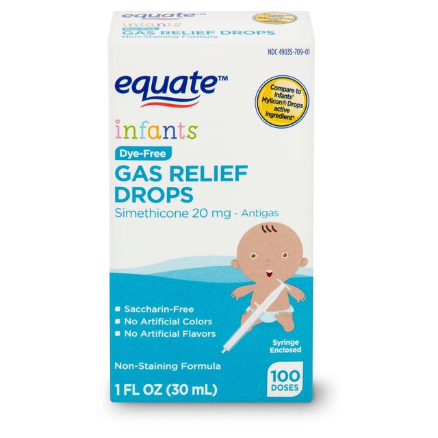 Equate niemowlęta bez barwników krople gazowe, 1 fl oz on Productcaster.