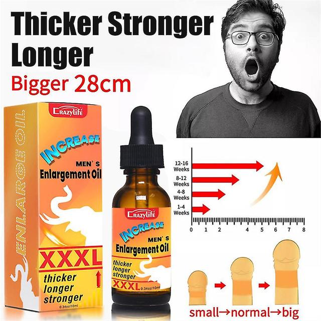 Men Male Energy Enlargement Oil Thicker Longer Stronger Increase Xxxl 10ml on Productcaster.