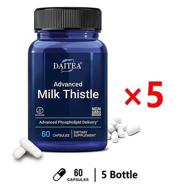 Vorallme Daitea Milk Thistle - Helps Support Optimal Liver, Kidney Health, Detoxification, Antioxidant, Promotes Whole Body Health 5 bottle on Productcaster.