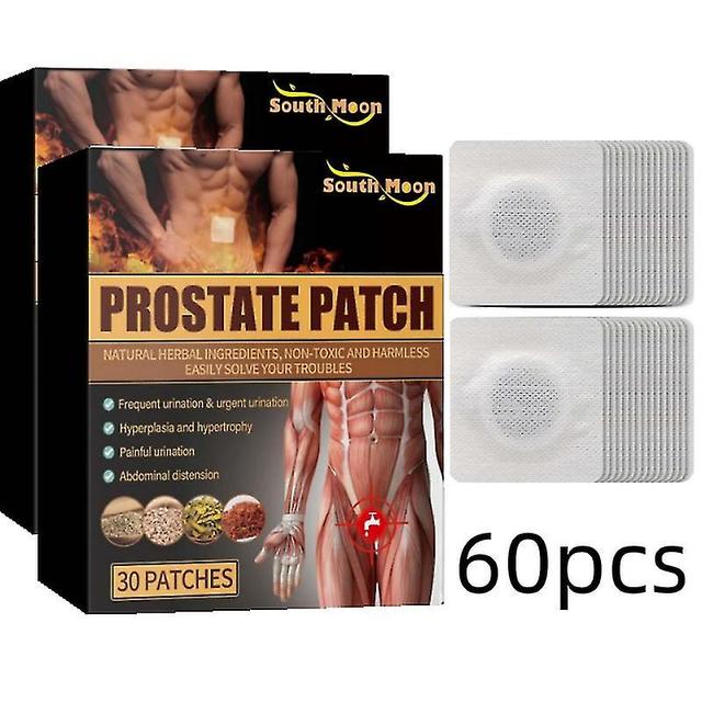 60pcs Prostatitis Prostate Treatment Patches Man Prostatic Navel Plaster Strengthen Kidney Herbs Patch For Men on Productcaster.