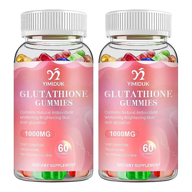 Eccpp Glutathione Collagen Gummies Supplement Antioxidant Anti-aging Boosting Immunity Dull Skin Whitening Health& Skin Care 2 Bottles on Productcaster.