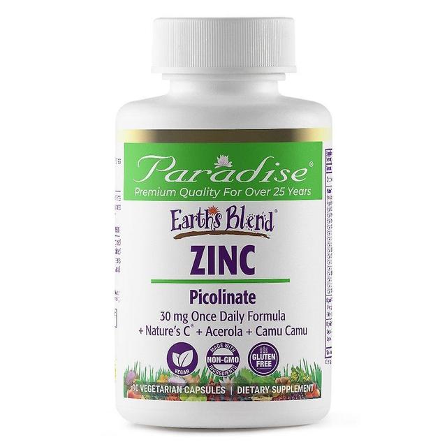 Paradise Herbs, Earth&s Blend, zinco, Picolinato, 90 Capsule Vegetariane on Productcaster.