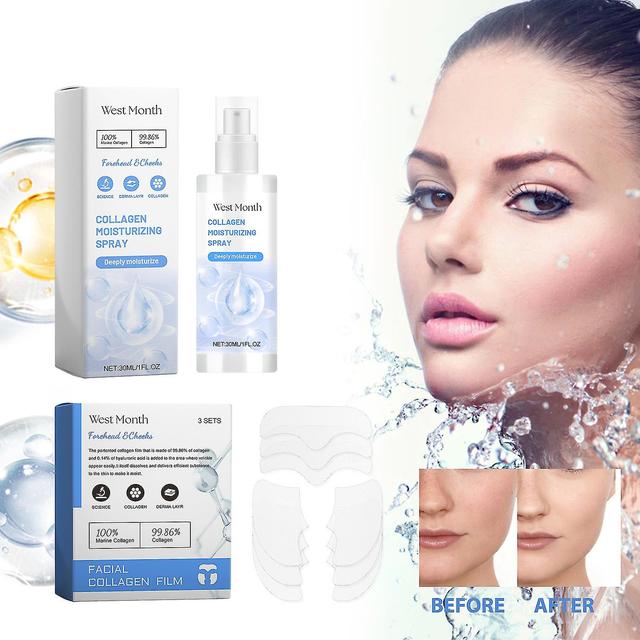 Ycxpy Highprime Collagen Film & Mist Kit, Korea Highprime Collagen Soluble Film, koreansk tekniklöslig kollagenfilm för anti-aging effekter 2Set on Productcaster.