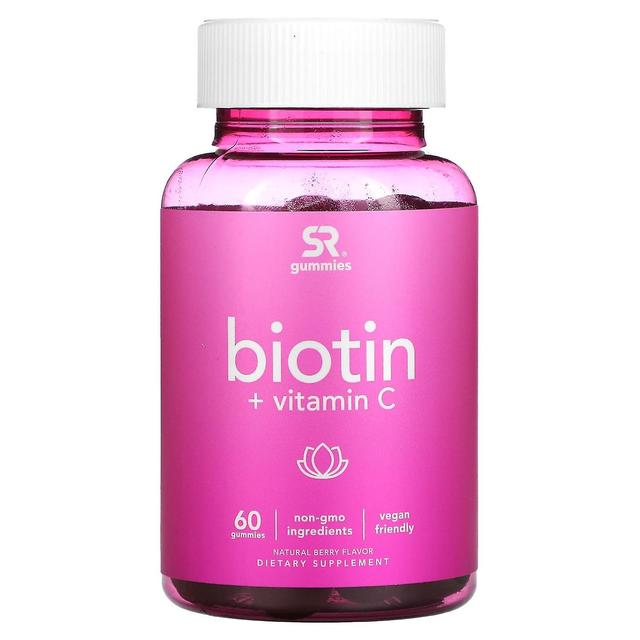 Sports Research Sportsforskning, Biotin + C-vitamin, naturlig bær, 60 gummier on Productcaster.