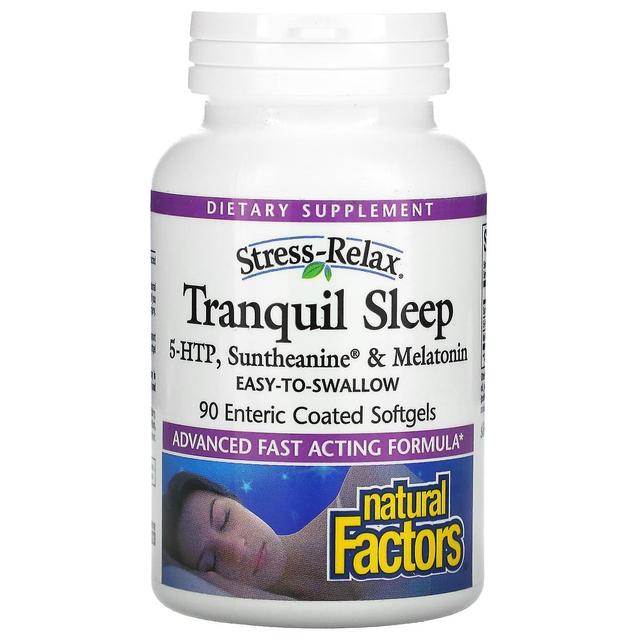 Natural Factors, Stress-Relax, Tranquil Sleep, 90 Enteric Coated Softgels on Productcaster.