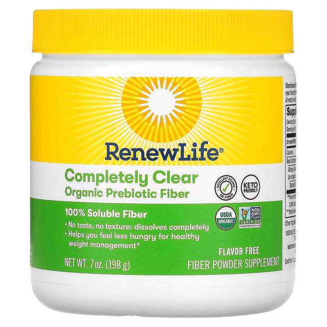 Renew Life Erneuern Sie das Leben, vollständig klar organische präbiotische Faser, 7 oz (198 g) on Productcaster.