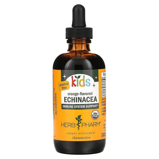 Herb Pharm, Dziecięca Echinacea, Bez alkoholu, Pomarańczowy, 4 fl oz (120 ml) on Productcaster.