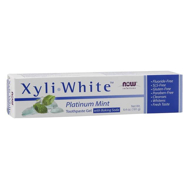 NOW Foods Xyliwhite Toothpaste Gel Platinum Mint 6.4oz on Productcaster.