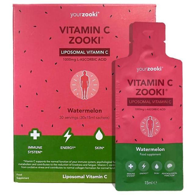 Zooki Liposomale Vitamin C Wassermelone Beutel 30 on Productcaster.