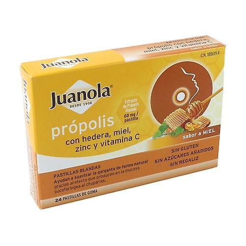 Juanola Propolis with Hedera, Honey, Zinc and Vit C 24 pellets (Honey) on Productcaster.