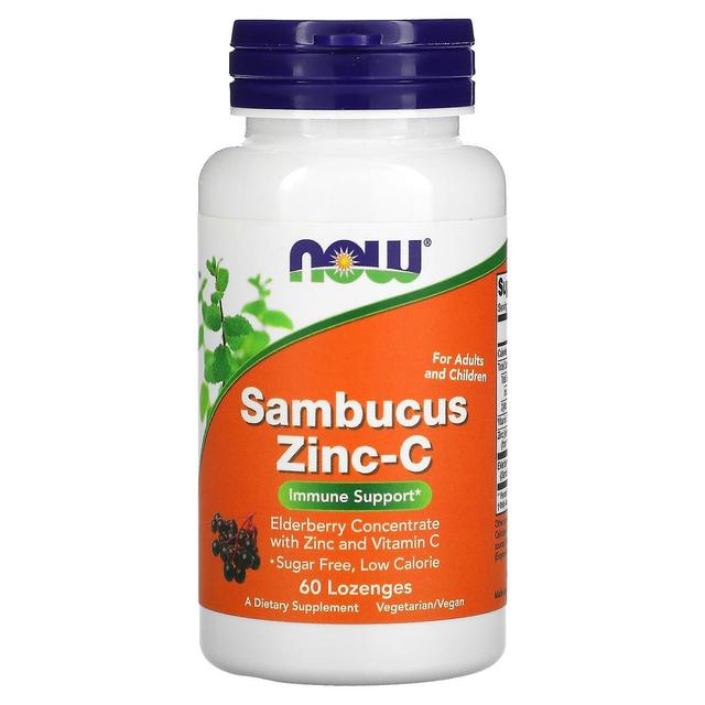 NOW Foods, Sambucus Zinc-C, 60 Lozenges on Productcaster.