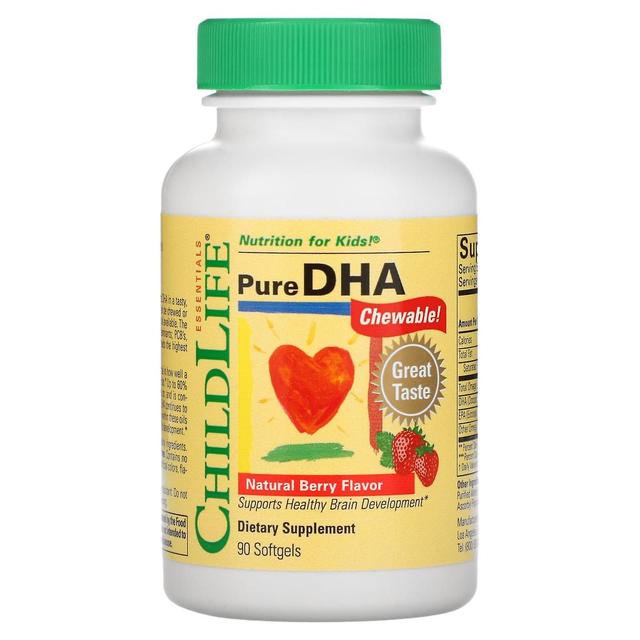 ChildLife, DHA puro, baga natural, 90 cápsulas gelatinosas on Productcaster.